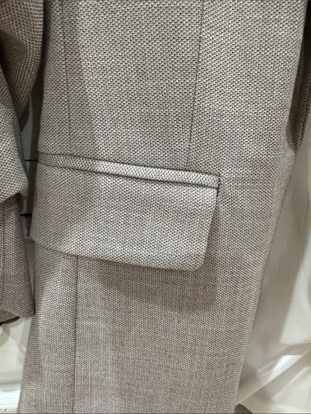 H&M Light Beige Women's Blazer - Tailored Open-Front - Picture 6 of 6